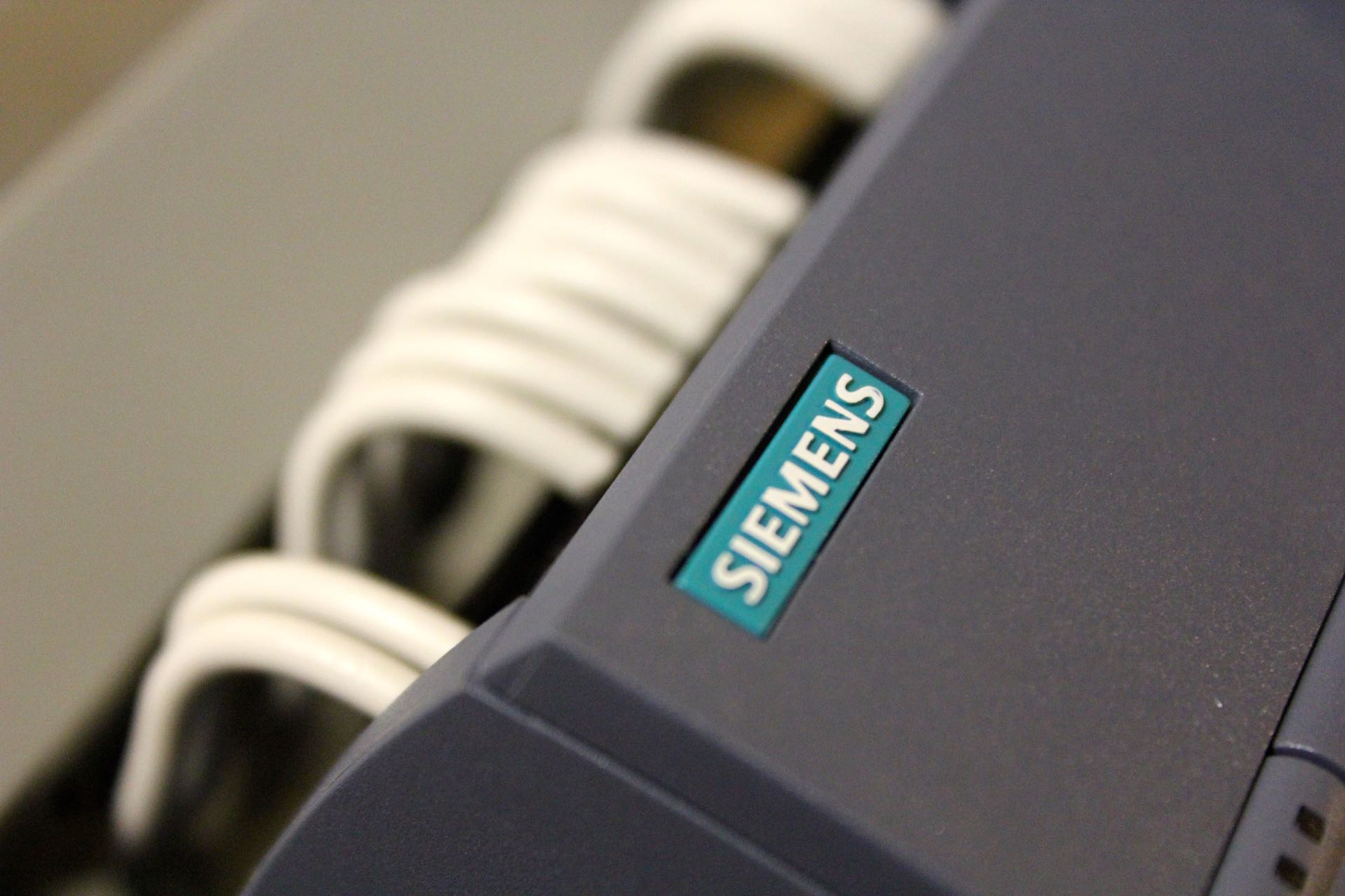 Closeup of Siemens PLC